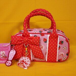 Whatever! Makes You Happy Strawberry Shortcake Mini Duffel Crossbody Bag NEW